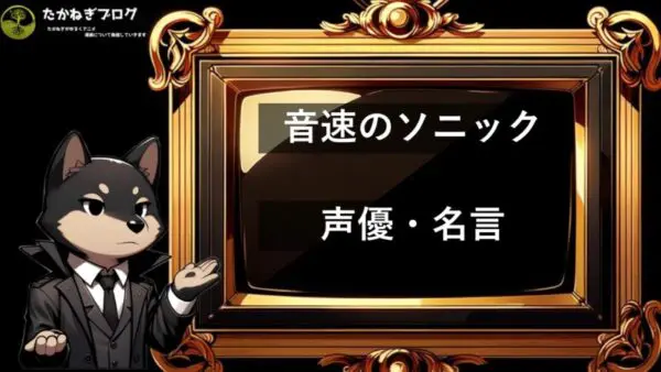 音速のソニック　名言・声優